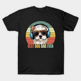 Best Dog Dad Ever Paw Fathers Day T-Shirt